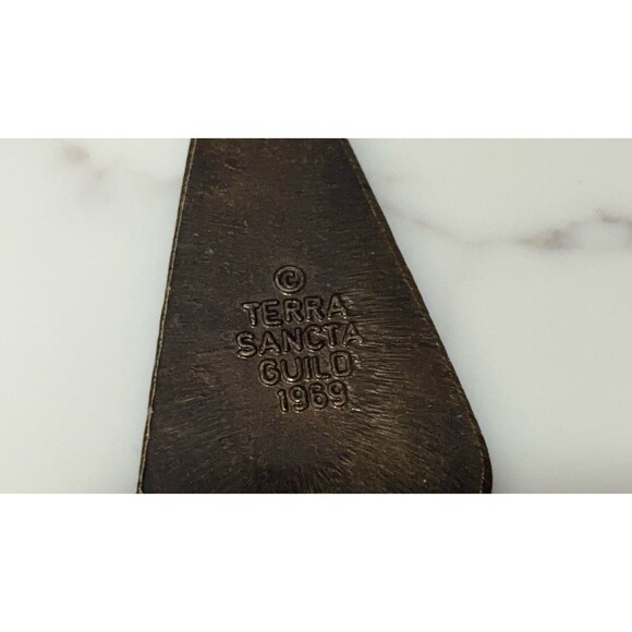 Vintage Terra Sancta Guild 1969 Enamel Dove Pendant Necklace Israel - Picture 11 of 16